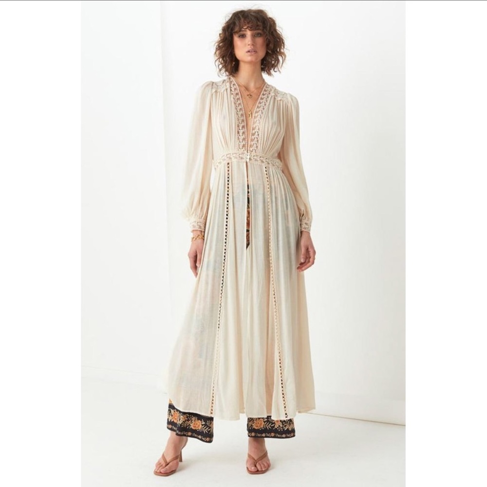 NWT Spell Le Gauze Lace Duster - Picture 11 of 16